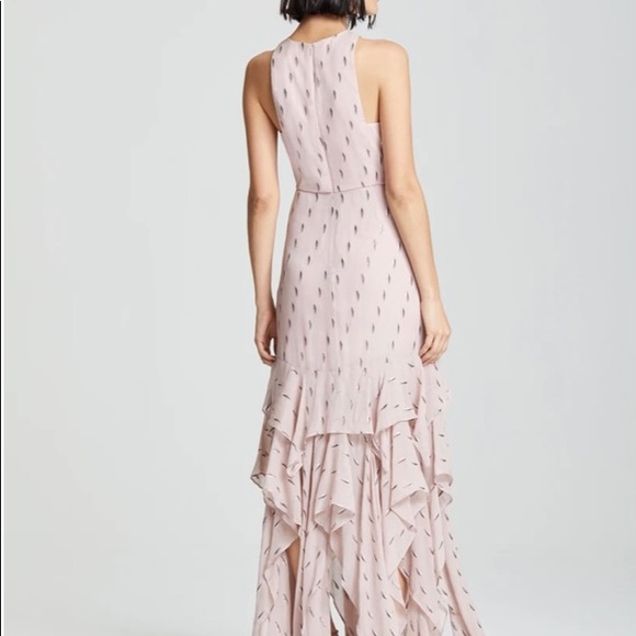 Halston Ruffle Skirt Gown! Stunning! New With Tags - Picture 2 of 15